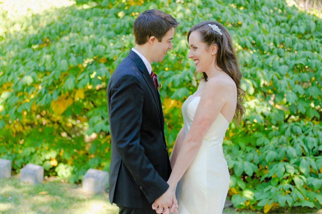 First look at Boston Public Garden wedding