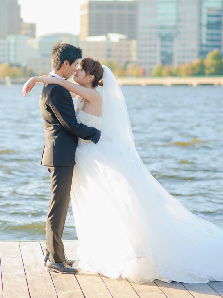 Boston Esplanade wedding Charles River