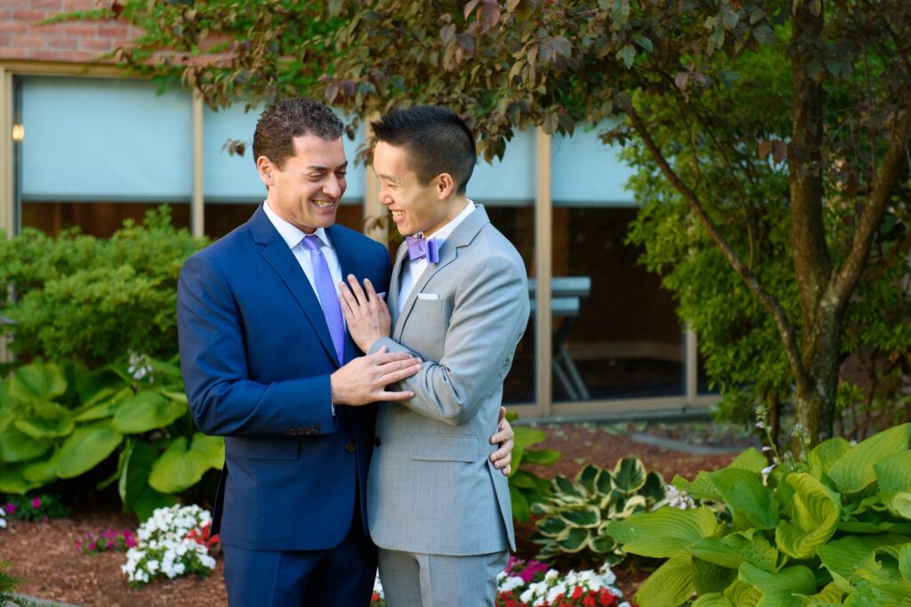 gay couple wedding boston