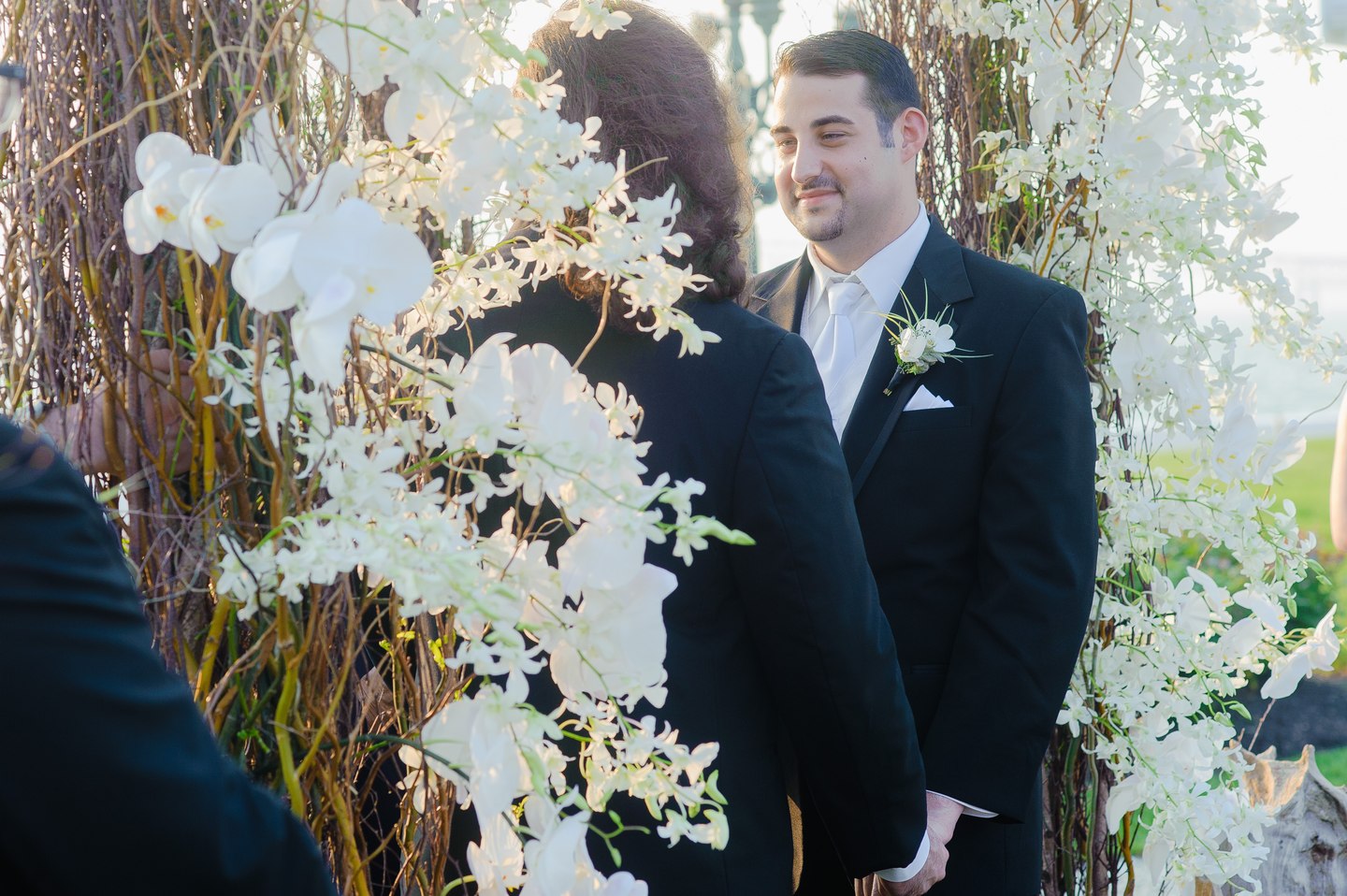 belle mer gay wedding ceremony newport