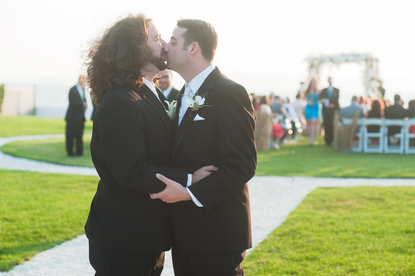 belle mer same sex gay wedding ceremony